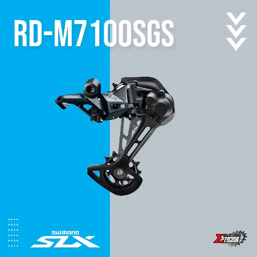[RDSH215I] Rear Derailleur MTB SHIMANO SLX RD-M7100SGS 12-Spd Long Cage For 51T Ind. Pack IRDM7100SGS