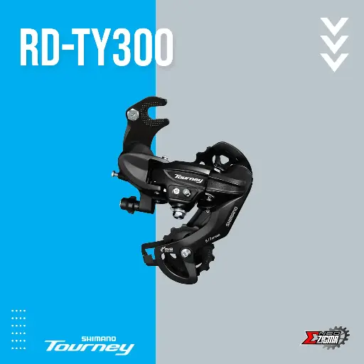 [RDSH149E] Rear Derailleur MTB SHIMANO Tourney RD-TY300 6/7-Spd Bracket Type Ind. Pack ERDTY300B