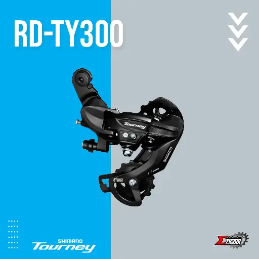 [RDSH153E] Rear Derailleur MTB SHIMANO Tourney RD-TY300 6/7-Spd Direct Attachment Ind. Pack ERDTY300D
