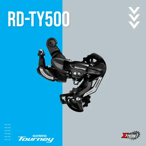 [RDSH163E] Rear Derailleur MTB SHIMANO Tourney RD-TY500 6/7-Spd Direct Attachment Ind. Pack ERDTY500D