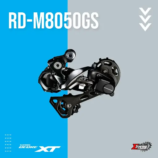 [RDSH166I SP] Rear Derailleur MTB SHIMANO XT Di2 RD-M8050GS Med Cage 11-Spd Ind. Pack IRDM8050GS