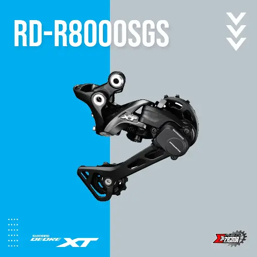 [RDSH127I] Rear Derailleur MTB SHIMANO XT RD-M8000SGS 11-Spd Long Cage Ind. Pack IRDM8000SGS