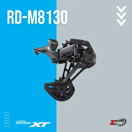 [RDSH239I] Rear Derailleur MTB SHIMANO XT RD-M8130 11-Spd Long Cage Direct Attachment Ind. Pack IRDM8130SGS