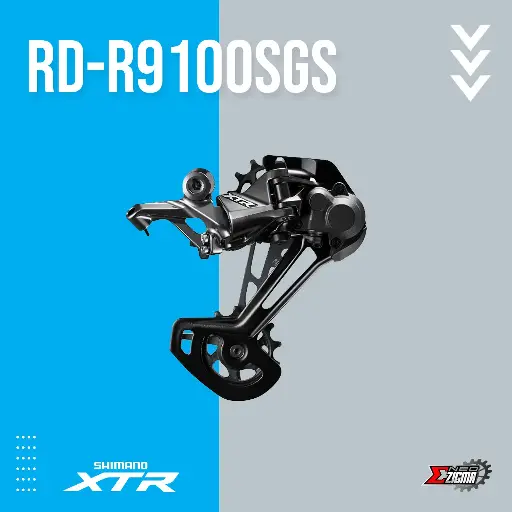 [RDSH182I] Rear Derailleur MTB SHIMANO XTR RD-M9100SGS 11/12-Spd Long Cage Ind. Pack IRDM9100SGS