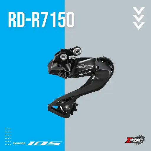 [RDSH240I] Rear Derailleur Road SHIMANO 105 Di2 RD-R7150 12-Spd Direct Attachment Ind. Pack IRDR7150E
