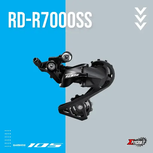 [RDSH174I] Rear Derailleur Road SHIMANO 105 RD-R7000SS 11-Spd Short Cage Ind. Pack IRDR7000SSL