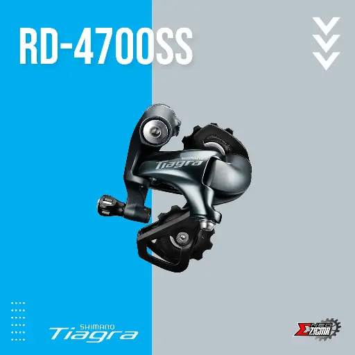 [RDSH130I] Rear Derailleur Road SHIMANO Tiagra RD-4700SS 10-Spd Short Cage Ind. Pack IRD4700SS