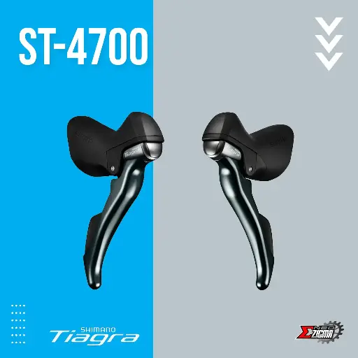 [STSH117I] Shifter Lever Road SHIMANO Tiagra ST-4700 2x10-Spd Front/Rear Ind. Pack IST4700PAC2