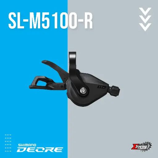 [SLSH073RI] Shifter MTB SHIMANO Deore SL-M5100-R 11-Spd w/o OGD Rear Ind. Pack ISLM5100RA1P