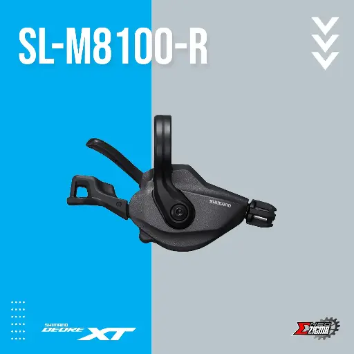 [SLSH074RI] Shifter MTB SHIMANO XT SL-M8100 12-Spd Rear Ind. Pack ISLM8100RAP