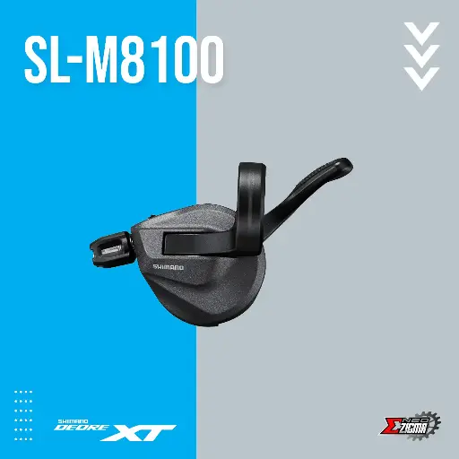 [SLSH045F] Shifter MTB SHIMANO XT SL-M8100 2-Spd Direct Attachment Front KSLM8100ILB
