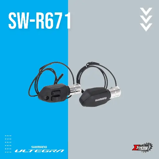 [SWSH104] Shifter Switch Road SHIMANO Ultegra Di2 SW-R671 w/ Wire Thriathlon 2 Switch L/R 