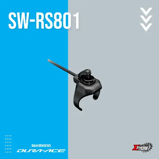 [SWSH109I] Shifter Switch SHIMANO Dura-Ace Di2 SW-RS801-S Sprinter Switch (For Road Bar) w/ Wire 100mm Ind. Pack ISWRS801S