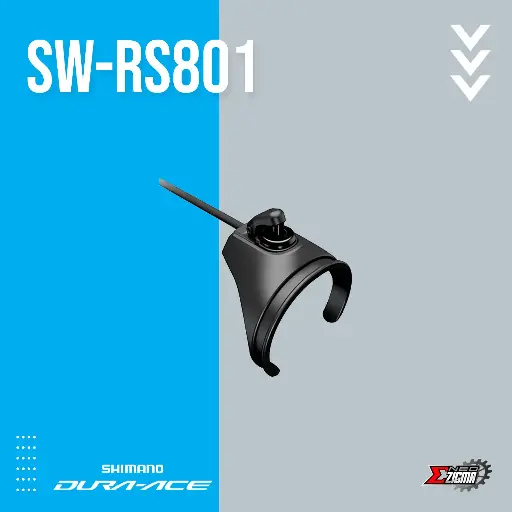 [SWSH110I] Shifter Switch SHIMANO Dura-Ace Di2 SW-RS801-T Sprinter Switch (For Top Bar) w/ Wire 260mm Ind. Pack ISWRS801T