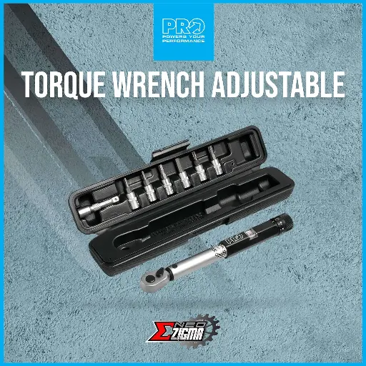 [TOPR120] Tools Torque Wrench Adjustable PRO 3-15Nm PR100340 w/ Guage