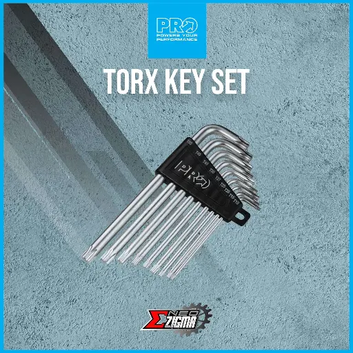 [TOPR143] Tools Torx Key Set PRO T10/T15/T20/T25/T30/T40/T45/T50 PRTL0038