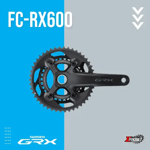 Chainwheel Gravel SHIMANO GRX FC-RX600 w/o BB Parts Ind. Pack
