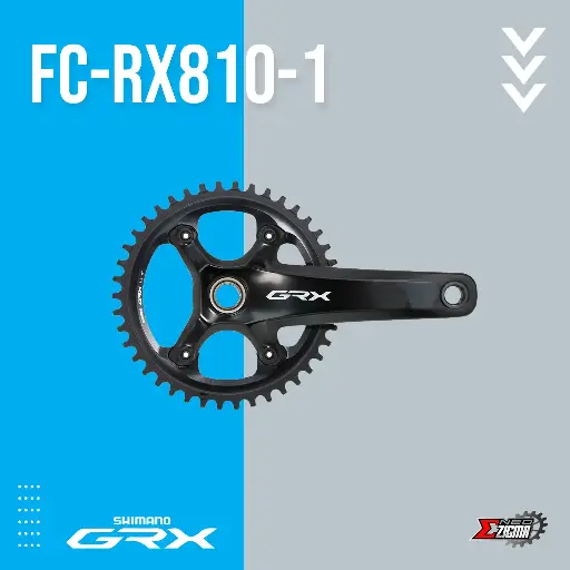 Chainwheel Gravel SHIMANO GRX FC-RX810-1 w/o B.B. Parts Ind. Pack