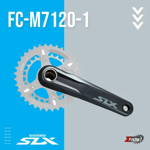 Crank Arm MTB SHIMANO SLX FC-M7120-1 w/o B.B. Parts L/R Ind. Pack