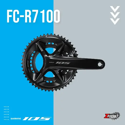Chainwheel Road SHIMANO 105 FC-R7100 w/o B.B. Parts Ind. Pack