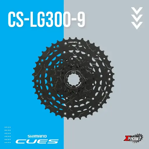 Cassette Sprocket MTB SHIMANO CUES CS-LG300-9 Linkglide Ind. Pack