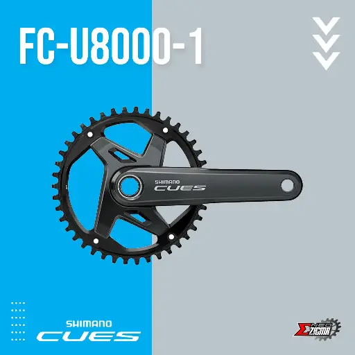 Chainwheel MTB SHIMANO CUES FC-U8000-1 w/o BB Parts Ind. Pack