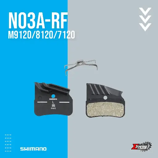 [DPSH125E] Disc Brake Pad MTB SHIMANO Others N03A-RF 4 Piston EBPN03ARFA Resin w/ Fin For M9120/8120/7120 Ind. Pack E-Bike Rated