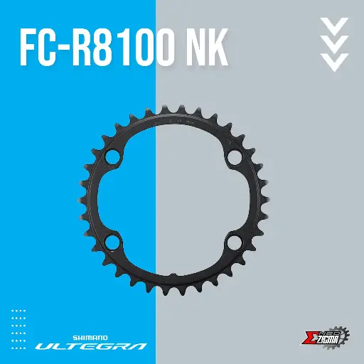 [CRSH148] Chainring Road SHIMANO Ultegra FC-R8100 NK 34T 12-Spd Ind. Pack Y0NG34000