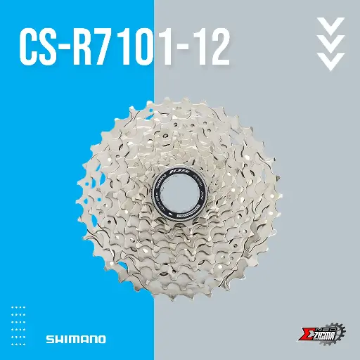 [FWSH253I] Cassette Sprocket Road SHIMANO 105 CS-R7101 12-Spd 11-34T Ind. Pack ICSR710112134