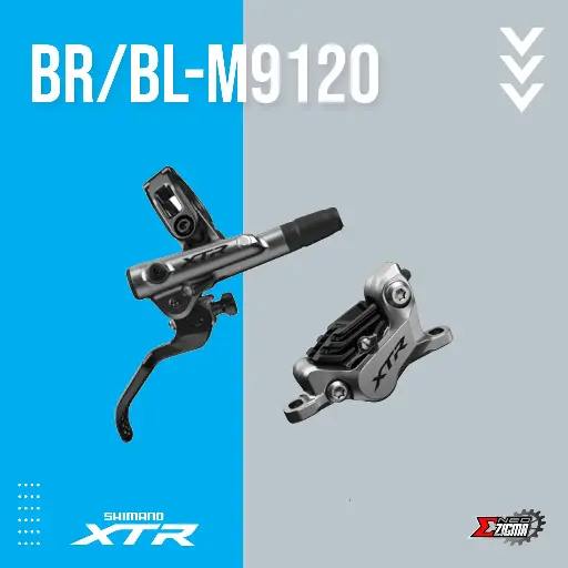 [DBSH090RI] Disc Brake Assembly MTB SHIMANO XTR BR/BL-M9120 4-Piston J-kit Hydraulic Metal Pad w/ Fin Rear Ind. Pack IM9120JRRXNA170