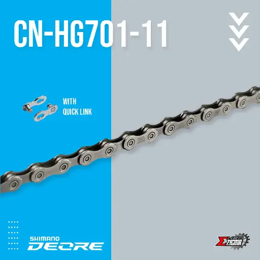 Chain MTB SHIMANO Deore CN-HG701-11 Road/MTB Compatible Ind. Pack