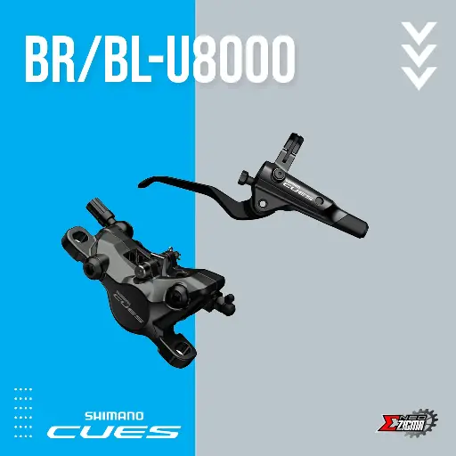 [DBSH087RI] Disc Brake Assembly MTB SHIMANO CUES BR/BL-U8000 J-kit Rear Ind. Pack IU80001JRRXRA170