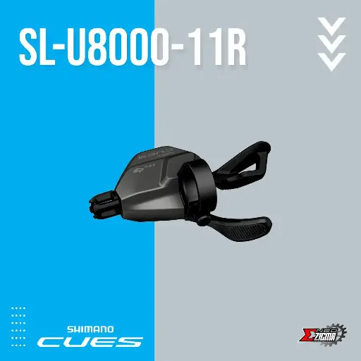 [SLSH078RI] Shifter MTB SHIMANO CUES SL-U8000-11R w/ OGD Rear Ind. Pack ISLU800011RAP
