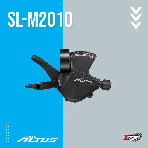 [SLSH048RE] Shifter MTB SHIMANO Altus SL-M2010 9-Spd Rapid Fire Rear Ind. Pack ESLM20109RA