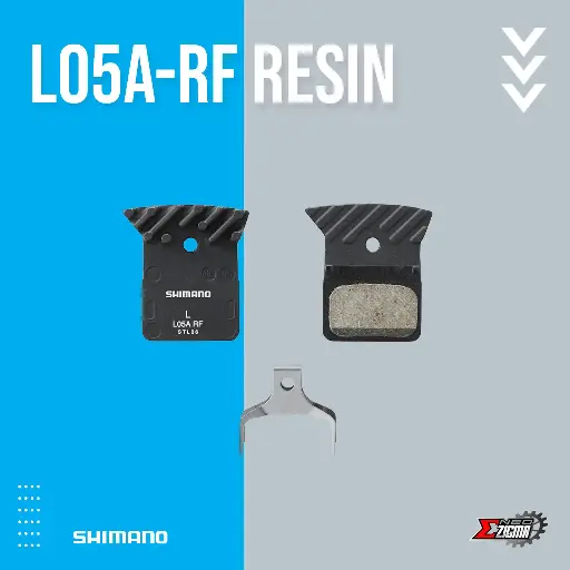 [DPSH126E] Disc Brake Pad Road/Gravel SHIMANO Others L05A-RF EBPL05ARFA Resin w/ Fin For Road Disc Brake Ind. Pack E-Bike Rated