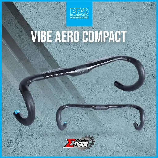 Handle Bar Road PRO Vibe Di2 Ready Aero Compact Carbon Internal Cable Routing