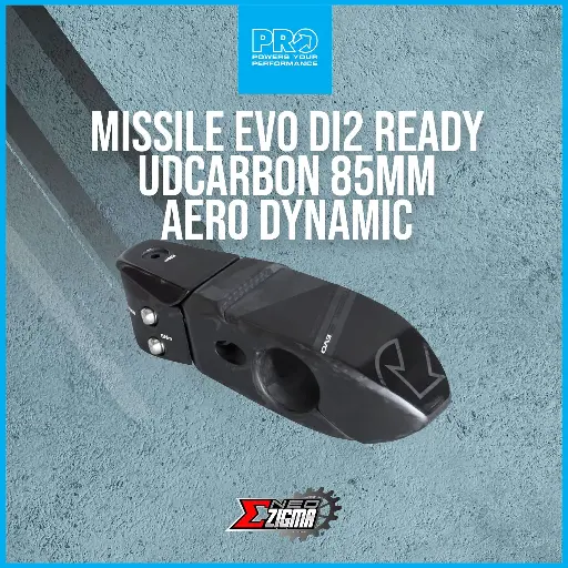 [HPPR196 SP] Handle Stem Road PRO Missile EVO Di2 Ready UDCarbon 85mm Aero Dynamic -10 Degree PRSS0426